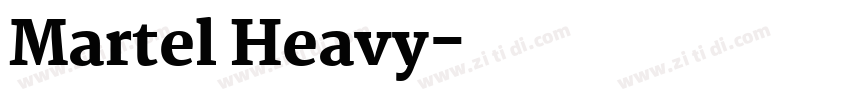 Martel Heavy字体转换
